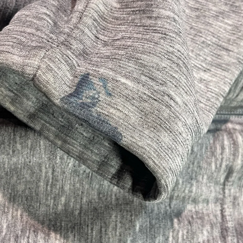 The North Face Mens Blue Long Sleeve Pockets Fleece Full-Zip Jacket Large Read